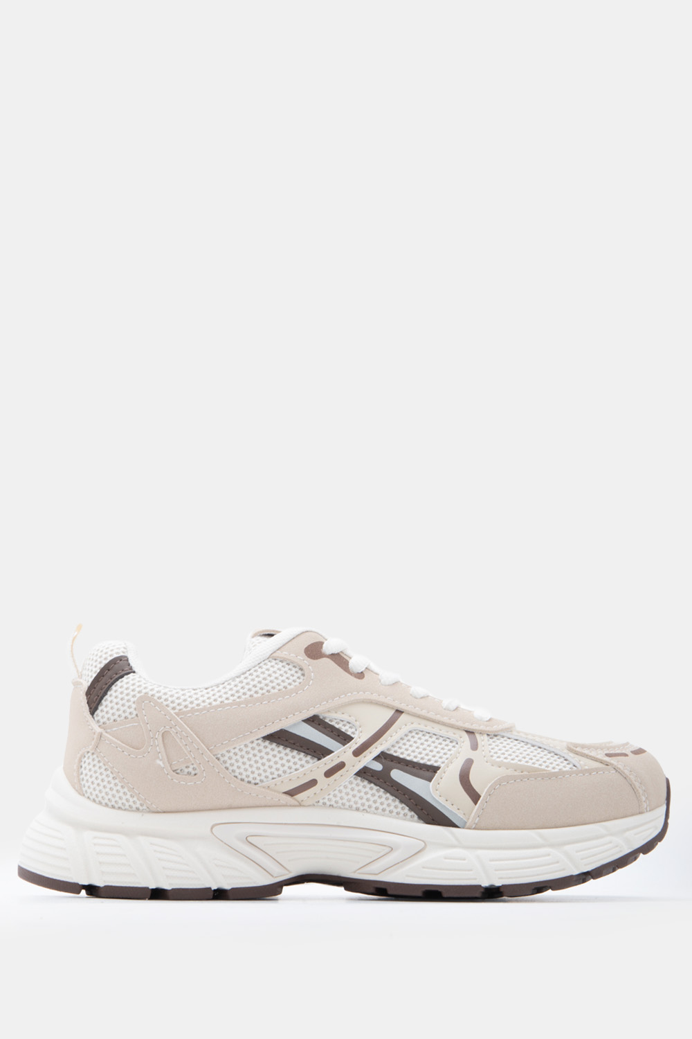 Sneakers σε Συνδυασμό Χρωμάτων - Μπεζ