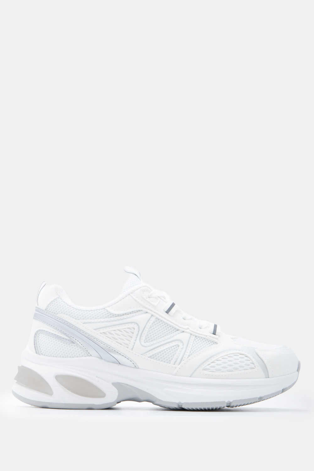 Sneakers σε Συνδυασμό Χρωμάτων - Λευκό