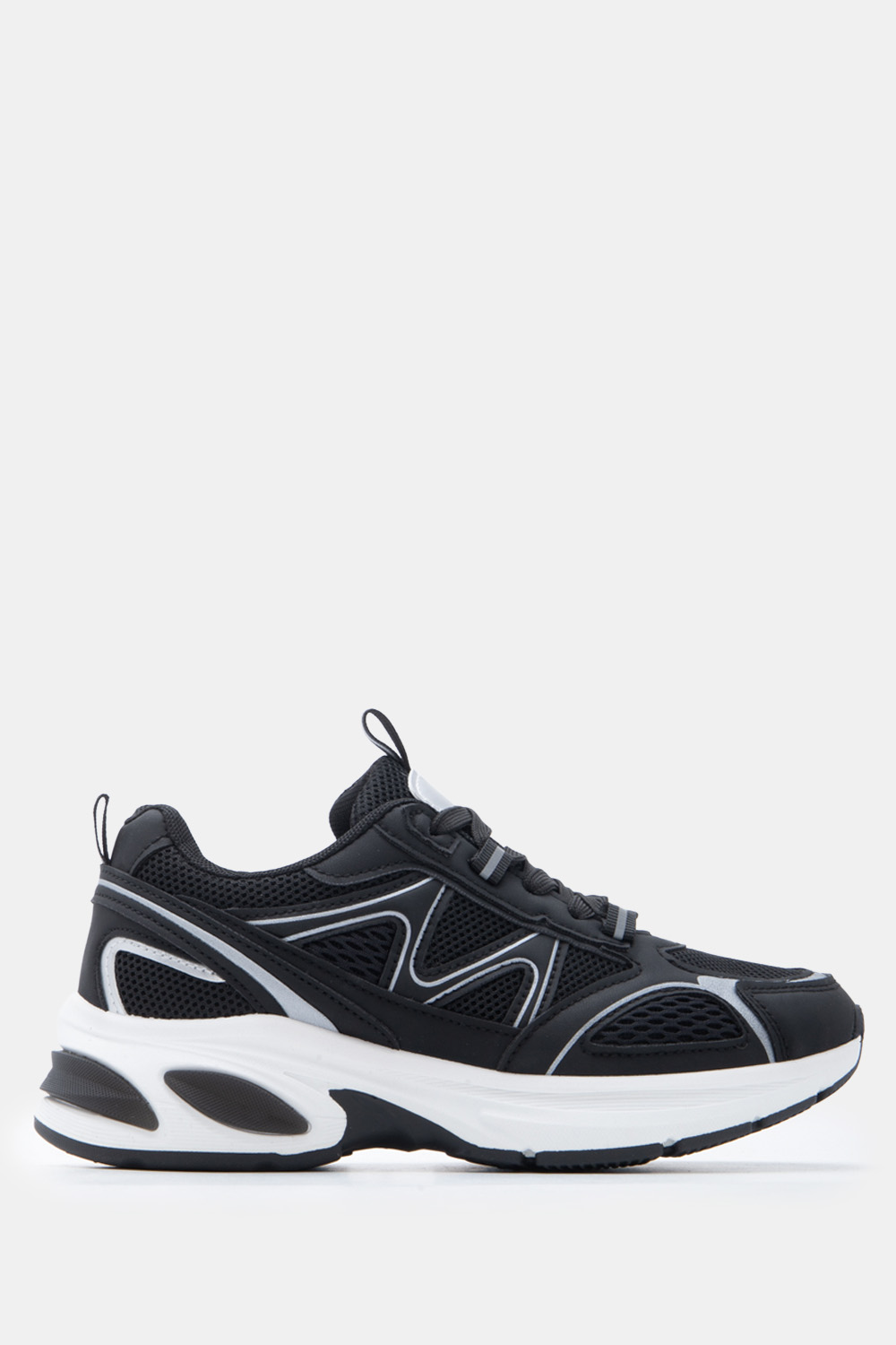 Sneakers σε Συνδυασμό Χρωμάτων - Μαύρο