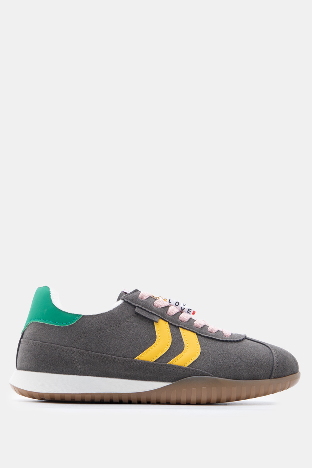 Sneakers σε Συνδυασμό Χρωμάτων & Διακοσμητικό - Ανθρακί