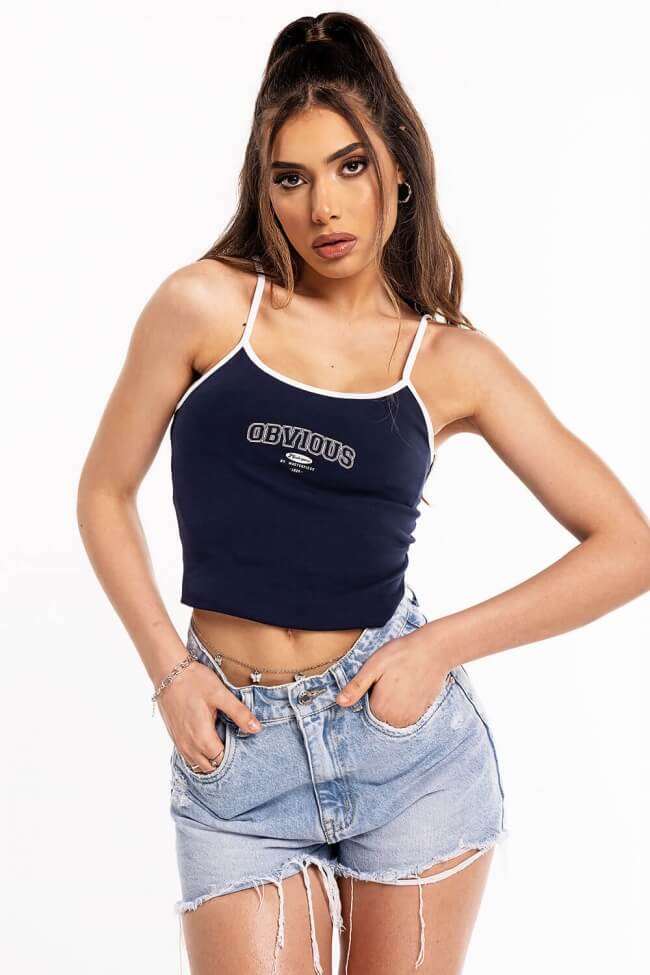 Crop Top με Τιράντα Obvious