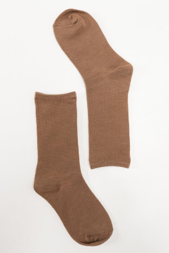 Κάλτσες Ημίκοντες Βαμβακερές Μονόχρωμες