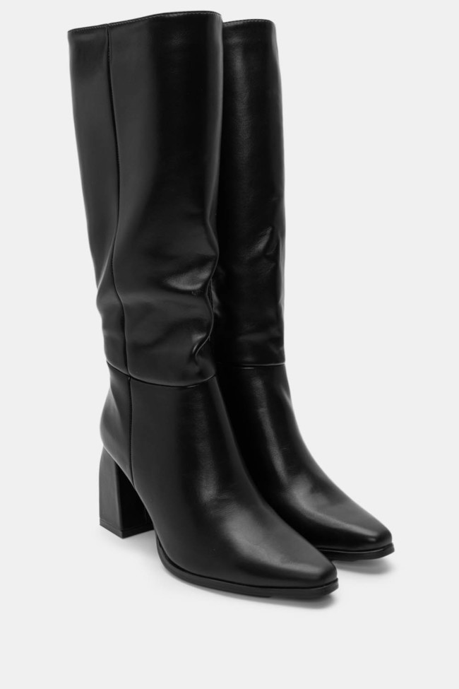 Stivali a Punta con Cuciture-