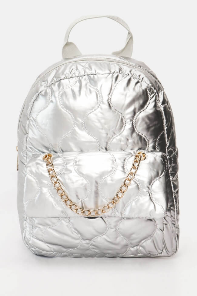 Τσάντα Backpack με Διακοσμητική Αλυσίδα