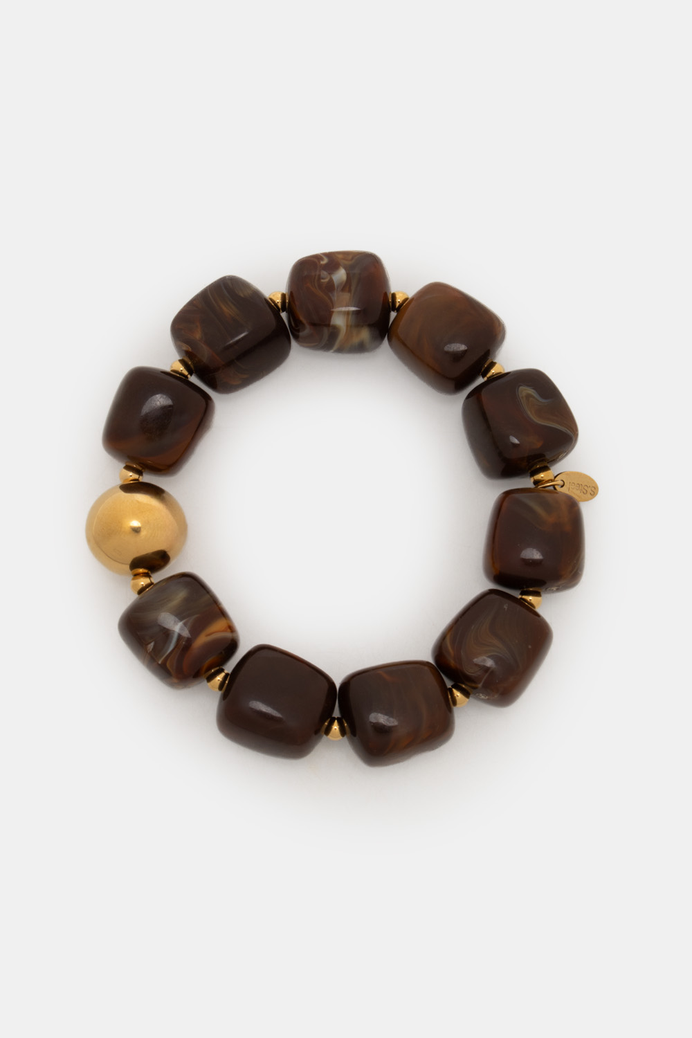 Βραχιόλι με Χάντρες - Καφέ